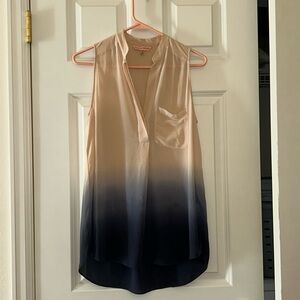 NWOT Rebecca Taylor silk sleeveless blouse